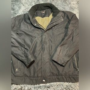 Michael Kors Mens Black Long Sleeve Full Zipped Pockets Casual Jacket Size XL